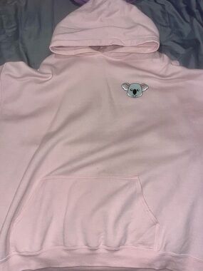 Pink Koala Graphic Hoodie